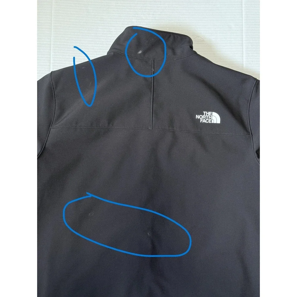 THE NORTH FACE WindWall - Men's Black SoftShell Windbreaker‎ Jacket - Large